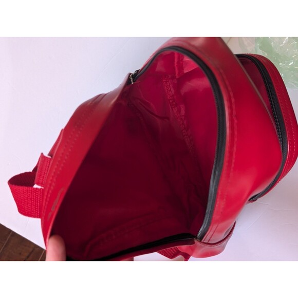 Fred Is Red Bad Kitty Vinyl Leather Red Small Backpack Purse main image 7
